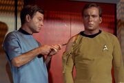 McCoy administering antidote to Kirk