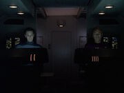 Wesley and Picard on shuttlecraft