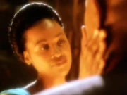 Sarah Sisko touches Benjamin Sisko