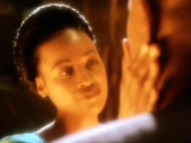 Sarah Sisko touches Benjamin Sisko