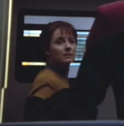 In the transporter room