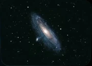 Die Andromeda-Galaxie.