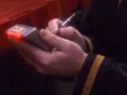 Ein Tricorder mit Stift.