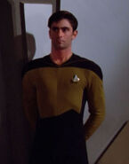 Standing guard in the cargo bay Played by an unknown actor (TNG: "Code of Honor")