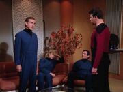 Riker trifft auf Menschen aus dem 20