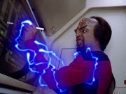 Worf is shocked by creature