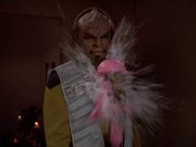 Worf hit by fullerene