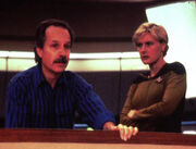 Winrich Kolbe and Denise Crosby