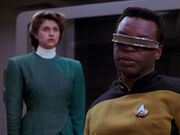 Brahms hologram and La Forge