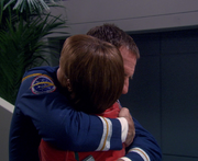 Archer hugs T'Pol