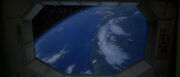 Earth on Bounty viewscreen