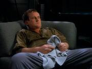 Miles O'Brien after playing racquetball