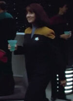 USS Voyager ops officer 6, mess hall