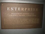 Enterprise NX-01 plaque