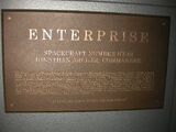 Enterprise dedication plaque