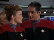 Janeway and Chakotay, 2371