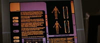 Commander Riker accessing an LCARS terminal