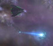 Kovaalan starships attack Enterprise