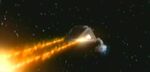 Janeway's shuttle attacks Voyager