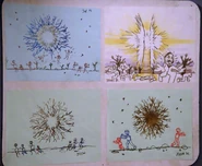 Paintings of the Crystalline Entity by children (TNG: "Datalore")