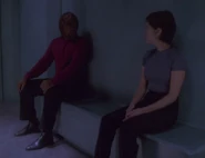 Starfleet uniform shirt and undershirt, 2370s.jpg (74 KB) Worf without his jacket, and Ezri Dax without her jacket and shirt