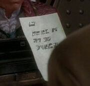 Ferengi written message