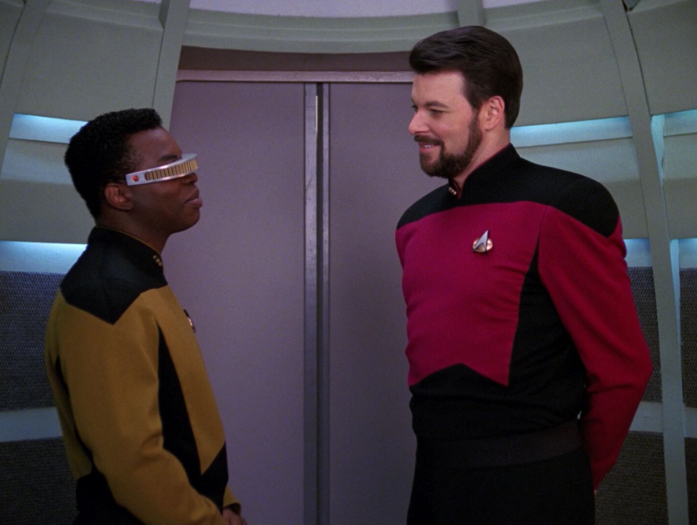 Geordi La Forge and William T. Riker, 2366