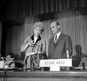 Lucille Ball and Oscar Katz