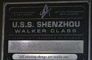 Shenzhou Plaque
