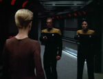 Security detail trying to stop Seven of Nine