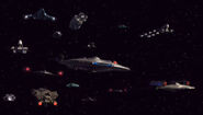 Part of the survivor fleet (upper left) ENT: "Twilight"