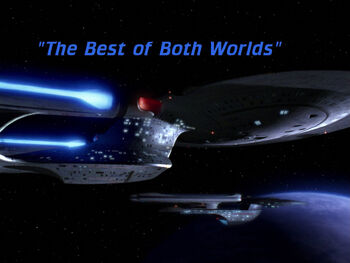 3x26 The Best of Both Worlds title card