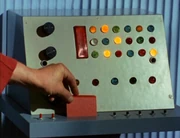 An identity tape being read by a computer during a .