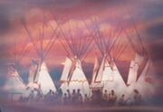 Tepees, time stream