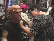 Shimerman makeup, Search Pt2.jpg (182 KB) Armin Shimerman in make-up for "The Search, Part II"