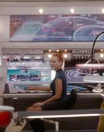 The science station on the bridge of the alternate USS Enterprise