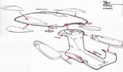 Galaxy class USS Enterprise-D modular approach design process