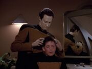 Data combing Timothy's hair
