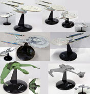 Konami Star Trek Ships displayed