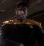 Security officer aboard DS9 in 2369