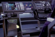 A close look at the helm console of an NX-class starship