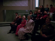 A theater on a Galaxy-class ship