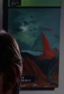 Several alien landscapes in the Enterprise officers' lounge (TOS: "Is There in Truth No Beauty?")