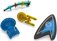 Star Trek Vintage Style Brooch Set