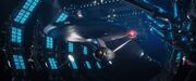 USS Enterprise in Spacedock