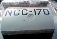 Constitution class port secondary hull section model