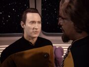 Data and Worf, 2369