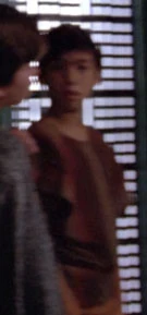 In the transporter room/In a corridor Played by an unknown actor (TNG: "11001001")