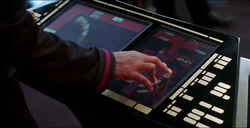 A close look at the Sovereign-class tactical console display