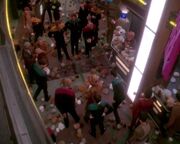 DS9 Promenade infested with tribbles